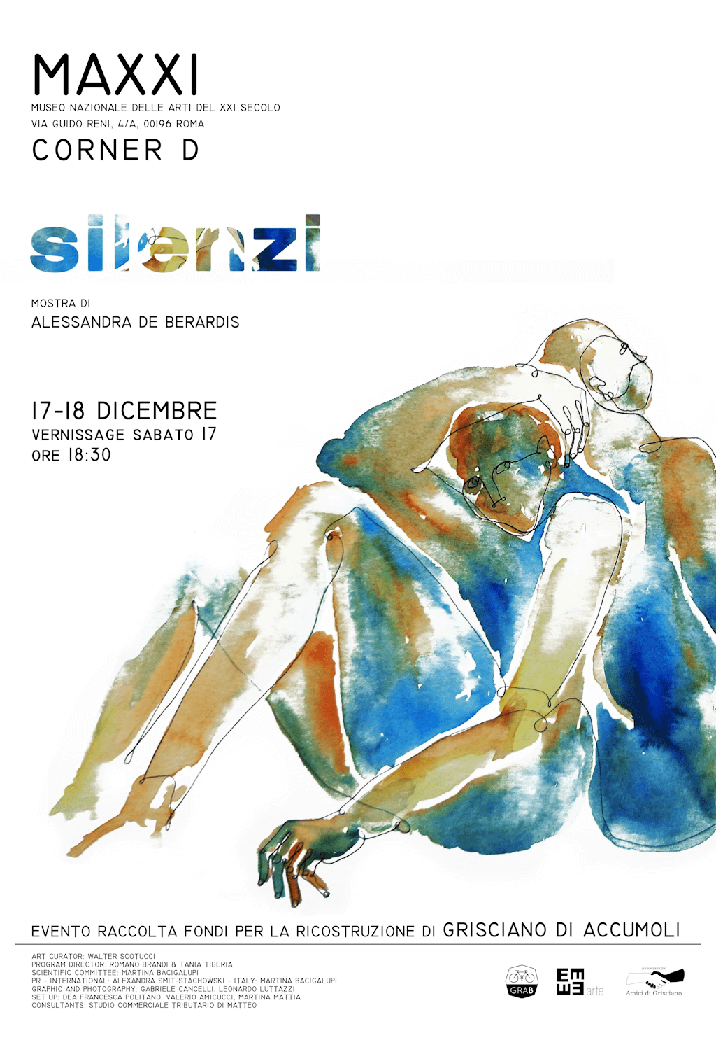 Tiberia & Partners - Rebuild Grisciano - “Silenzi” fundraising art exhibition